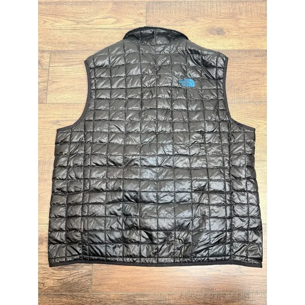 The North Face Vest Mens XL ThermoBall Eco Black Quilted Puffer Lightweight